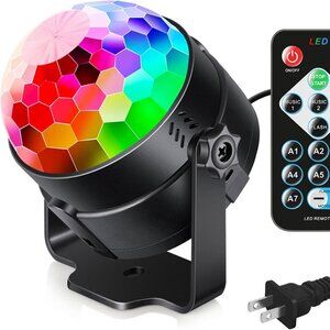 Luditek LED Party Light Disco Ball with Remote Control